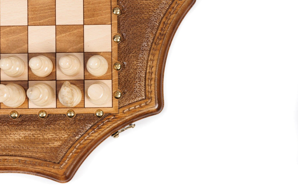 Wooden Chess Set Star-Shaped 50 cm | 19.7" - Unumperfectus