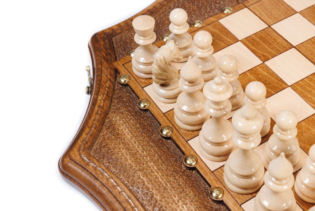 Wooden Chess Set Star-Shaped 50 cm | 19.7" - Unumperfectus