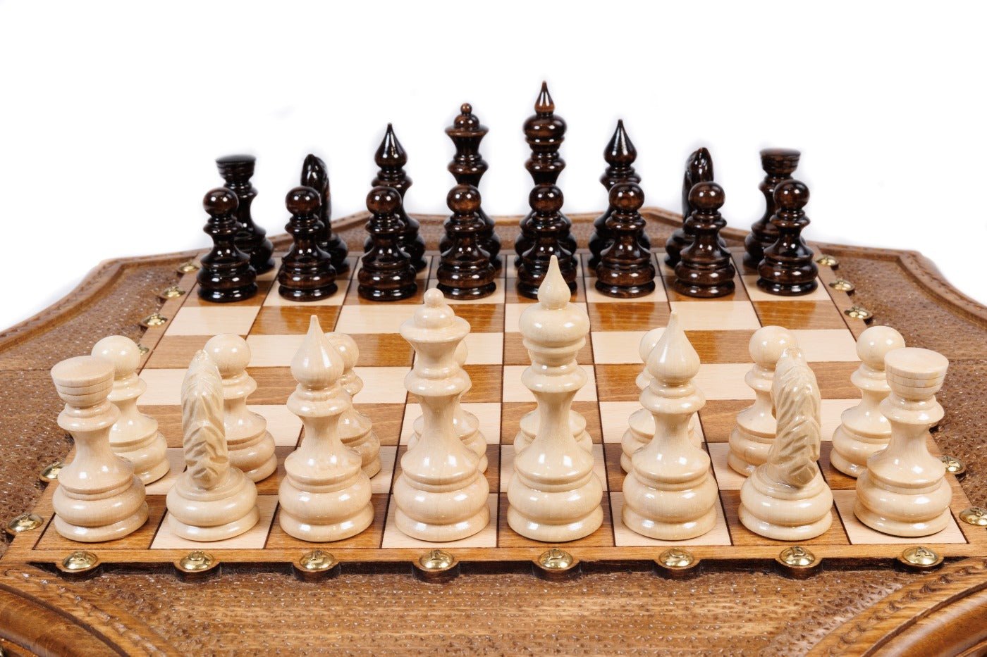 Wooden Chess Set Star-Shaped 50 cm | 19.7" - Unumperfectus
