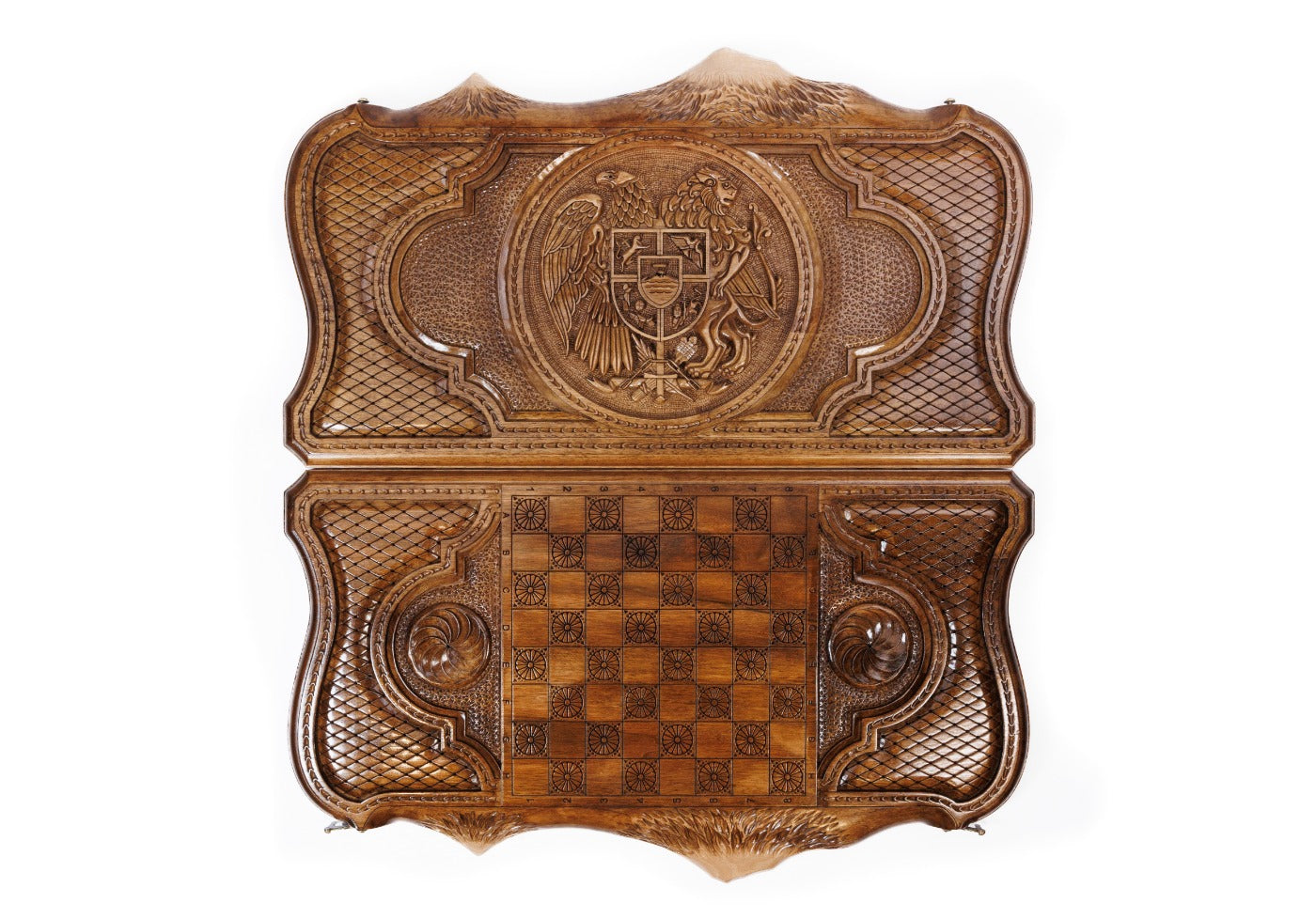 Backgammon Board - Coat of Arms of Armenia - Unumperfectus