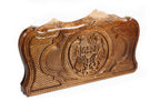 Coat of Arms of Armenia backgammon board - closed cover detail