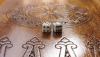 Coat of Arms of Armenia backgammon board - hand-carved detail shot