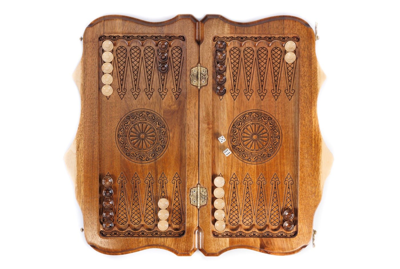 Backgammon Board - World Map With Epoxy - Unumperfectus
