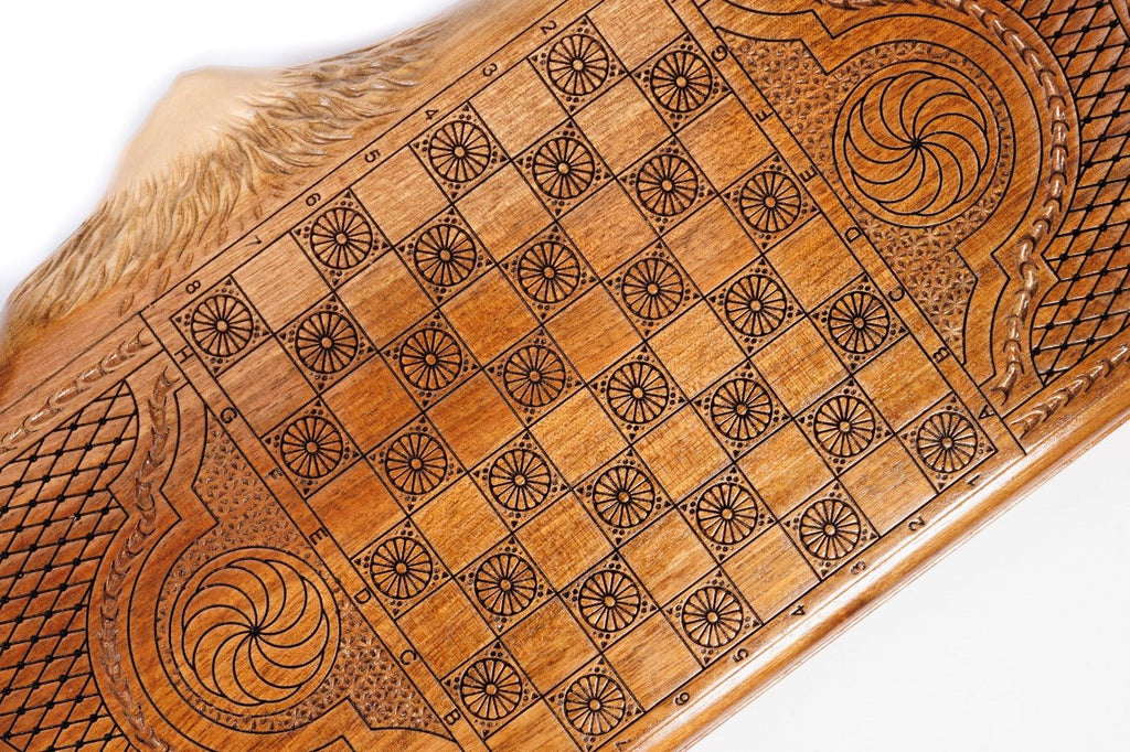 Backgammon Board - World Map With Epoxy - Unumperfectus