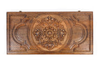 Ornamental backgammon board - open board ready for play