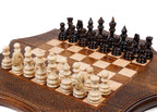 Handcrafted Armenian chess board geometric star structure style
