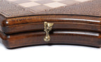 Carved Star Shaped chess set - detail of the carved border