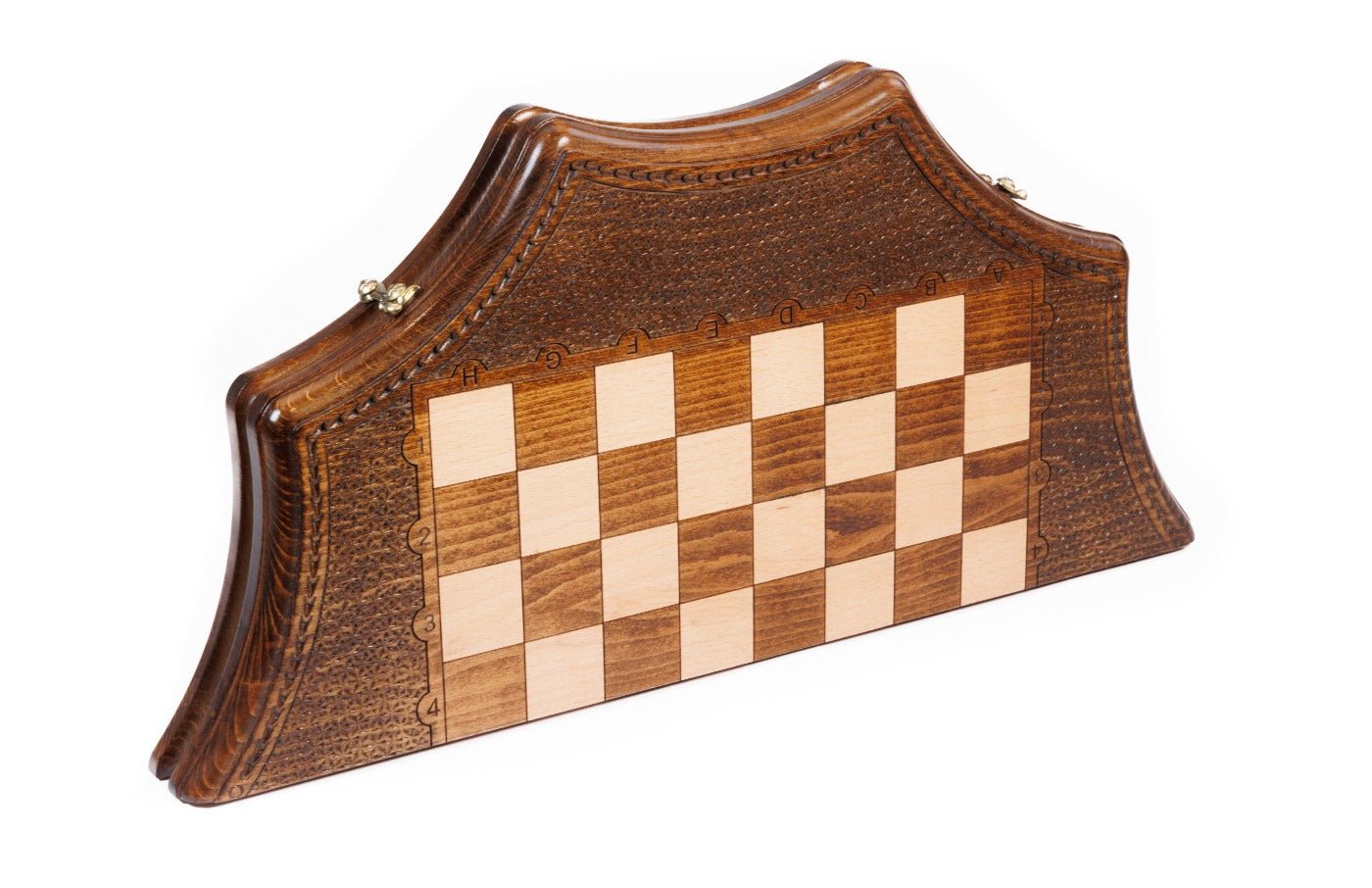 Wooden Carved Chess Set Star-Shaped 50 cm | 19.7" - Unumperfectus