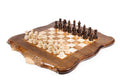 Luxury Armenian Chess Set with Mount Ararat outline wooden chess board