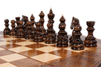 Chess Mount Ararat chess and backgammon set - side profile of the board