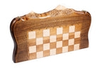 Chess Mount Ararat chess and backgammon set in wood by Hrachya Ohanyan