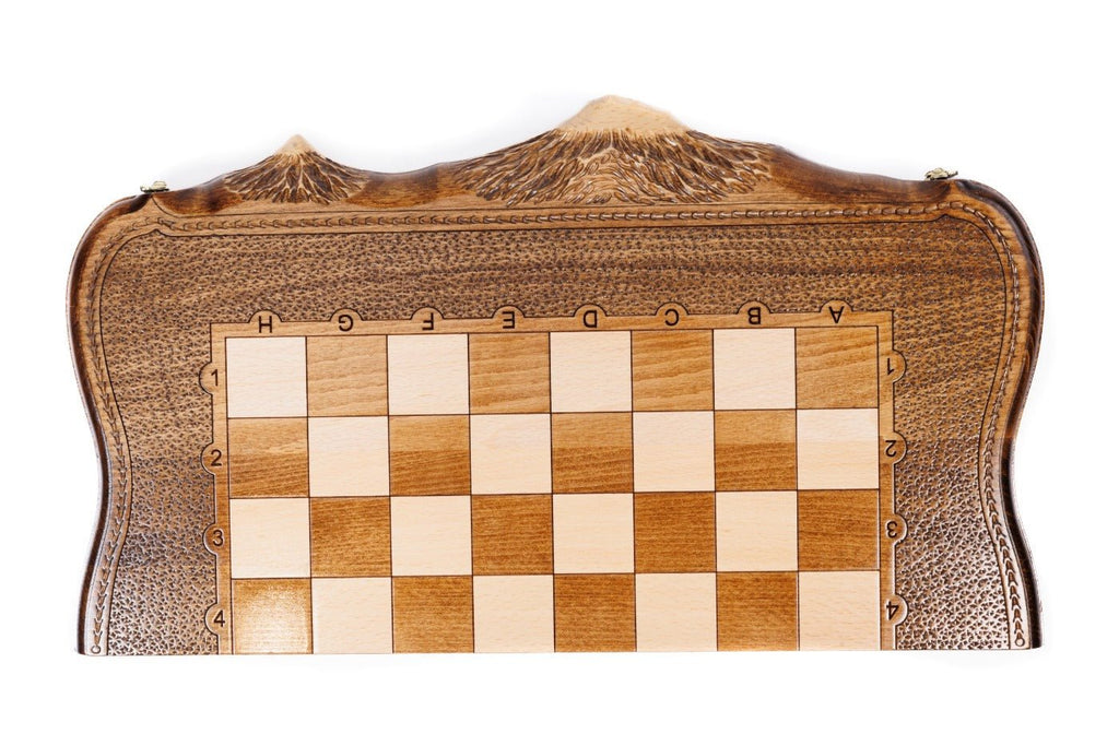 Chess & Backgammon Set With Mount Ararat 60 cm | 24.7" - Unumperfectus
