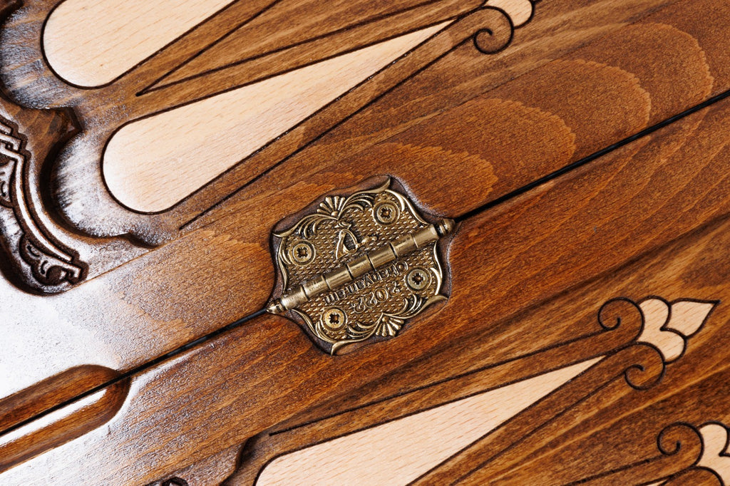 Armenian Motif Wooden Chess Set & Backgammon 60 cm | 23.6" - Unumperfectus