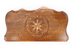 Ornamental backgammon board - close-up of the carved design