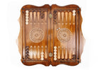 Ornamental backgammon board - close-up of the playing surface