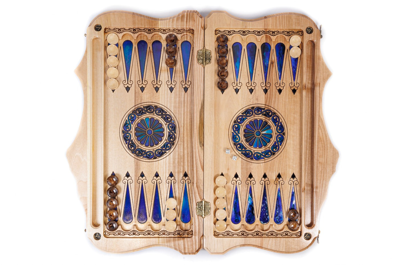 Backgammon Board - World Map & Epoxy Resin
