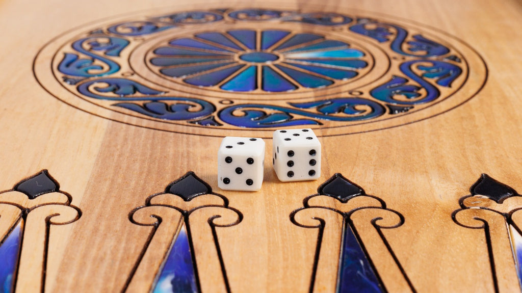 Backgammon Board - World Map & Epoxy Resin