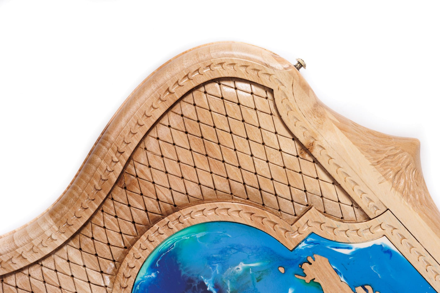 Backgammon Board - World Map & Epoxy Resin