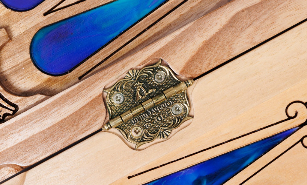 Backgammon Board - World Map & Epoxy Resin
