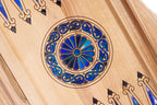 World Map Epoxy Resin backgammon board - full view