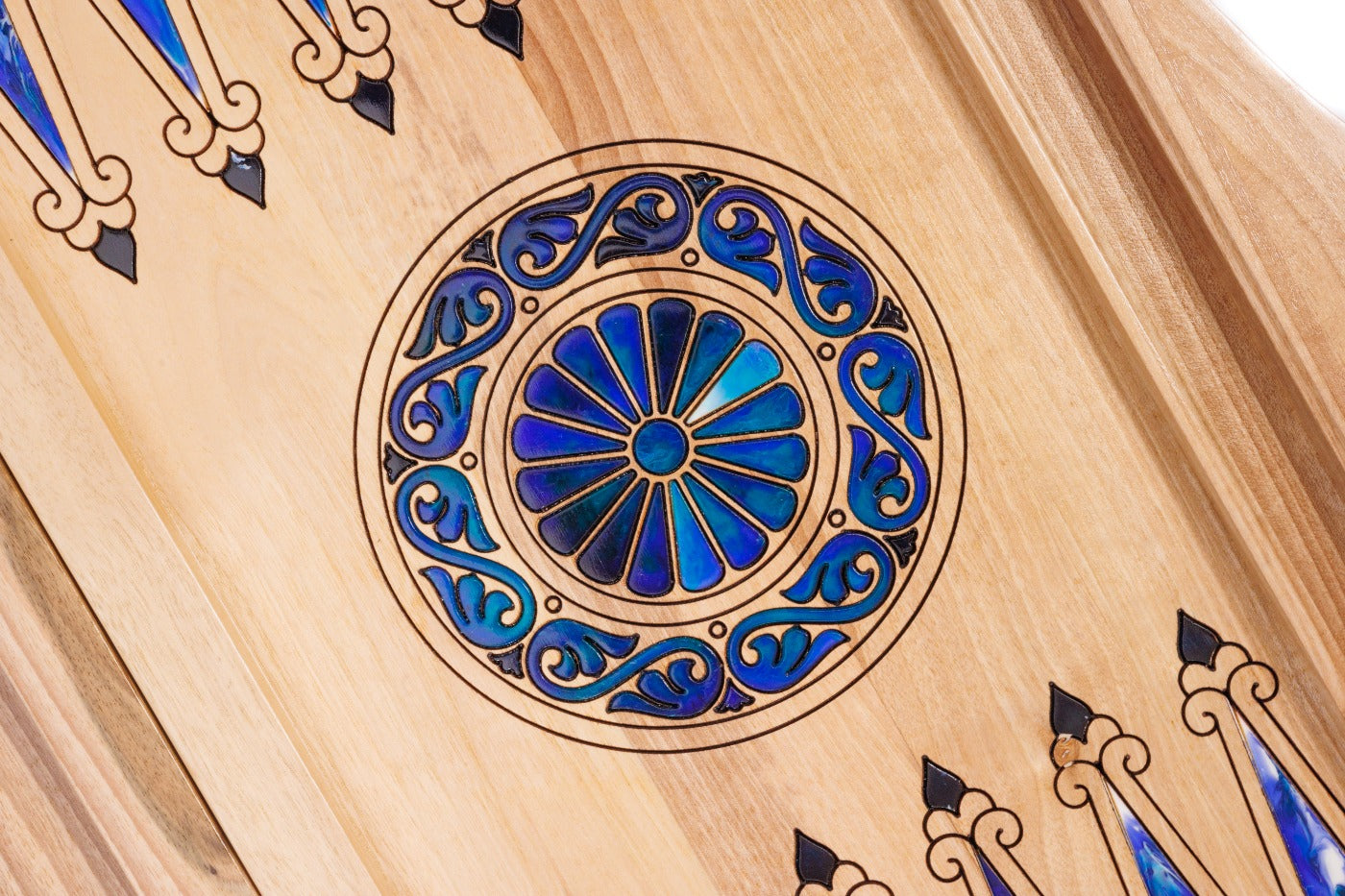 Backgammon Board - World Map & Epoxy Resin