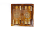 Eternity backgammon board - detail of the wood grain and finish