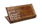 Armenian Alphabet wooden backgammon board handcrafted classic design