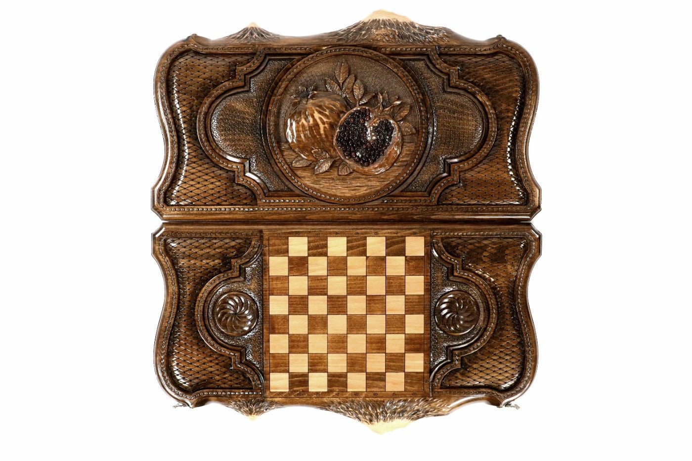 Backgammon Board - Pomegranate With Mount Ararat - Unumperfectus