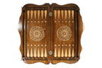 Pomegranate Mount Ararat backgammon board - angled view