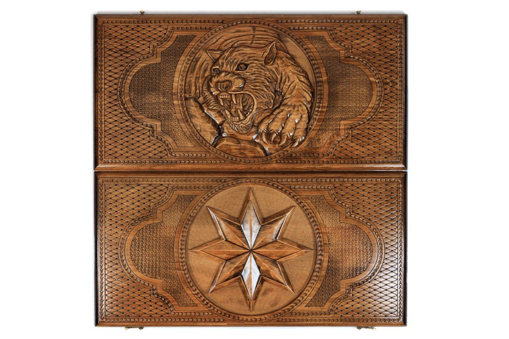 Backgammon Board - Octagram & Tiger - Unumperfectus