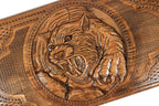 Octagram Tiger backgammon board - open board ready for play
