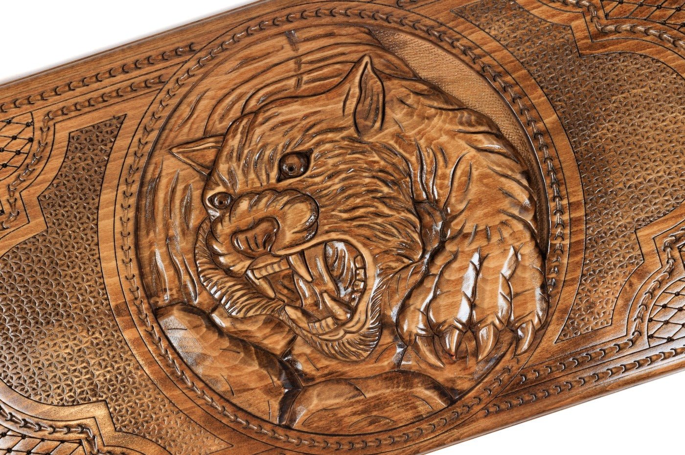 Backgammon Board - Octagram & Tiger - Unumperfectus