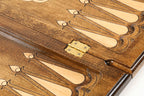 Classic backgammon board - open board ready for play