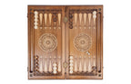 Ornamental backgammon board - carrying case and accessories