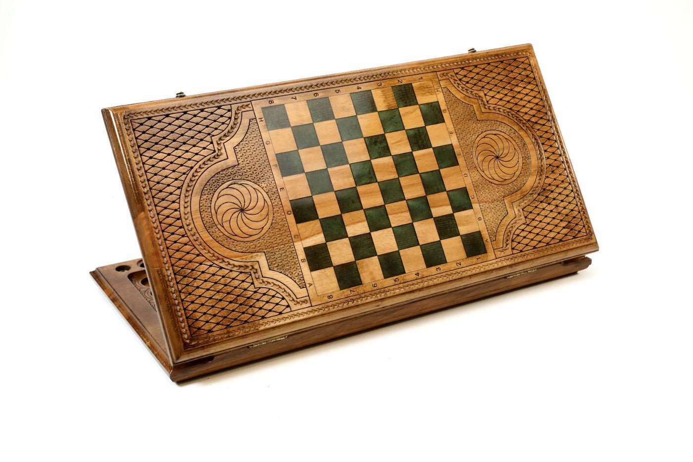 Backgammon Board - Ornamental With Epoxy - Unumperfectus