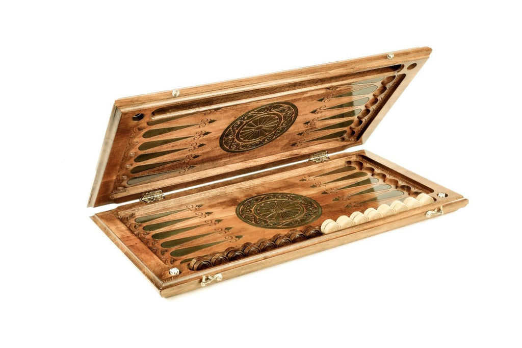 Backgammon Board - Ornamental With Epoxy - Unumperfectus