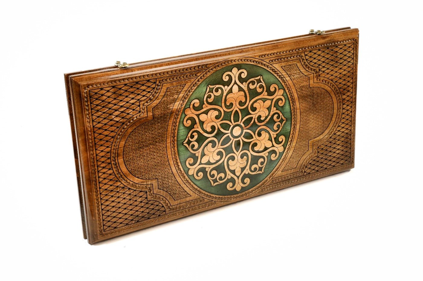 Backgammon Board - Ornamental With Epoxy - Unumperfectus