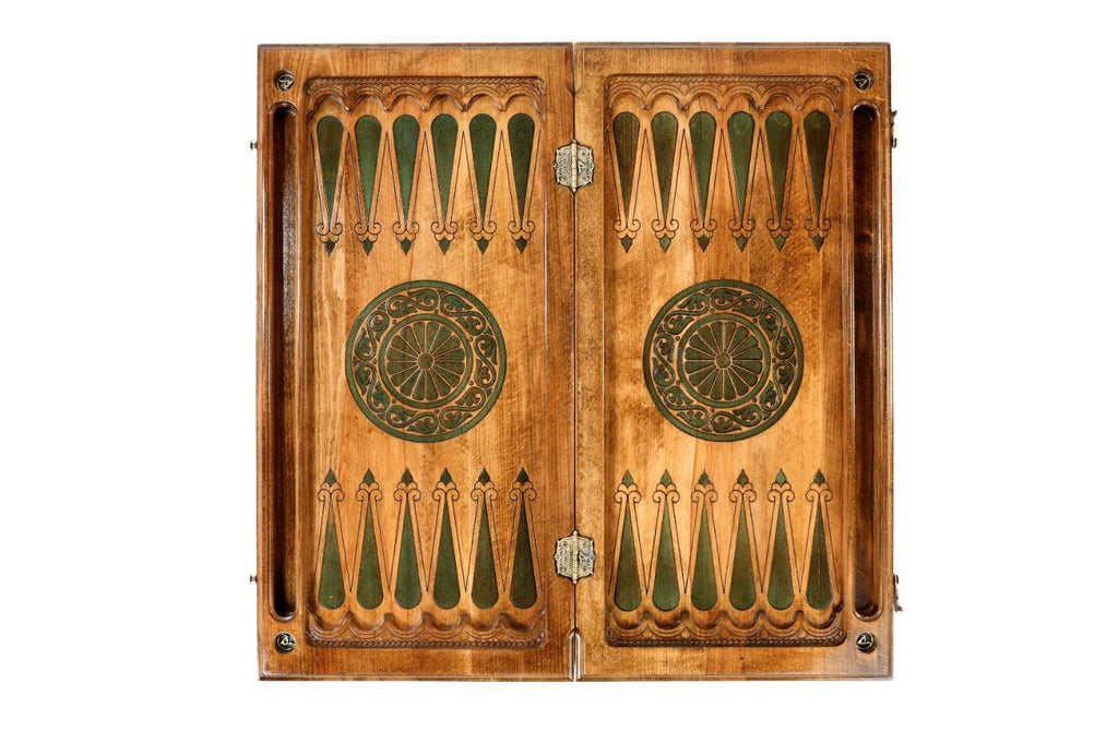 Backgammon Board - Ornamental With Epoxy - Unumperfectus