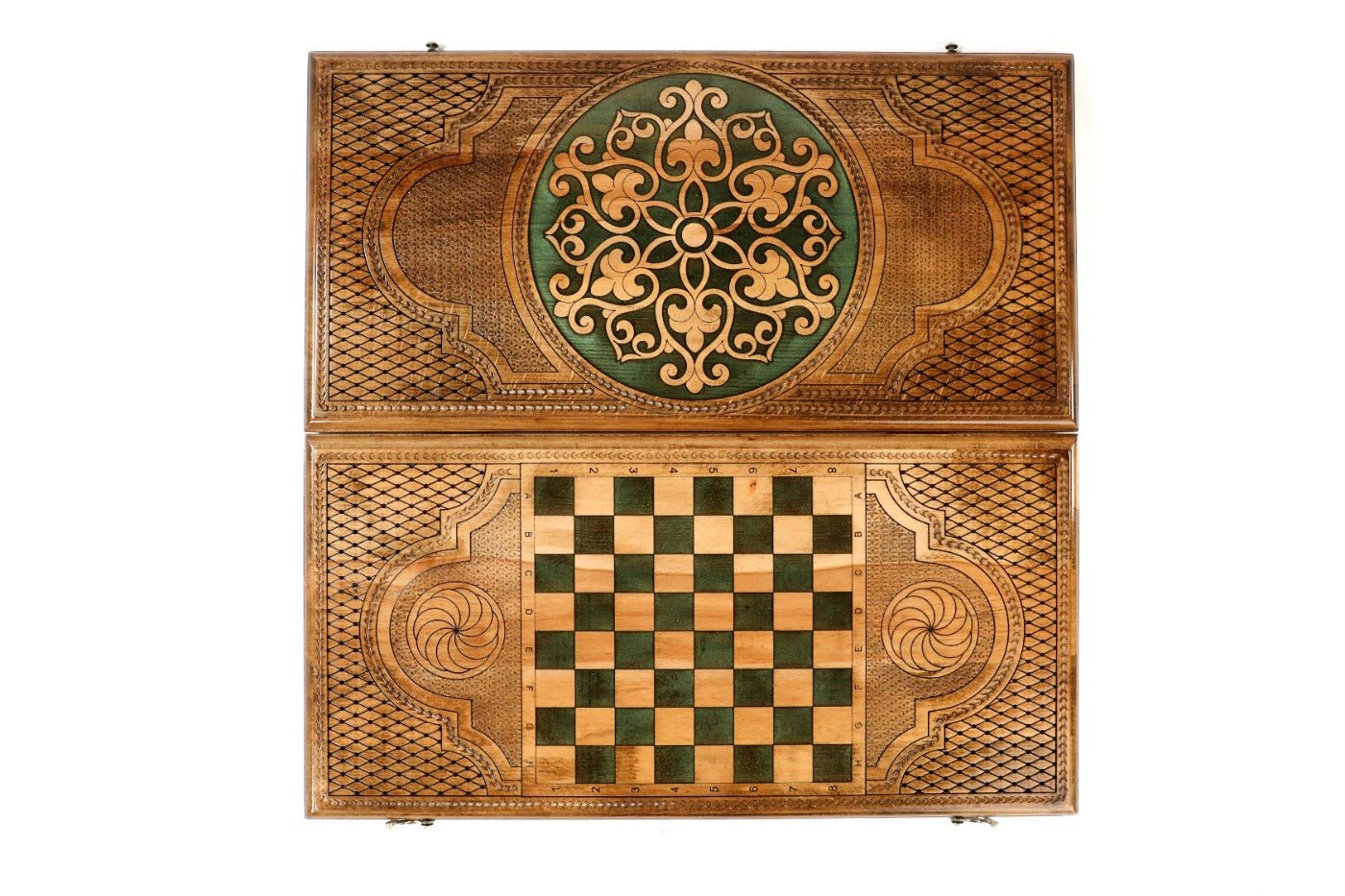 Backgammon Board - Ornamental With Epoxy - Unumperfectus