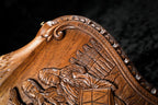 Dance of Sassoun Inlay Copyrighted Mount Ararat Outline backgammon board - corner detail of the board