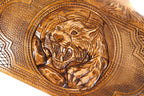 Luxury backgammon board tiger artwork with Ararat silhouette detail