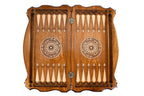 Coat of Arms of Armenia backgammon board - corner detail of the board