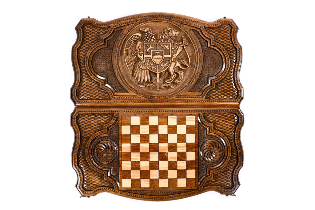 Backgammon Board - Coat of Arms of Armenia - Unumperfectus