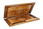 Classic Horse backgammon board - closed cover detail