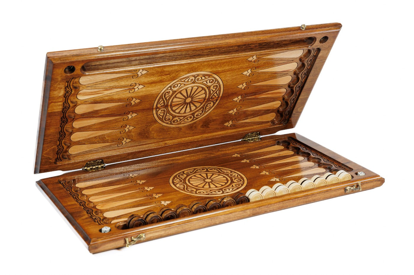 Classic Horse Wooden Backgammon Board - Unumperfectus