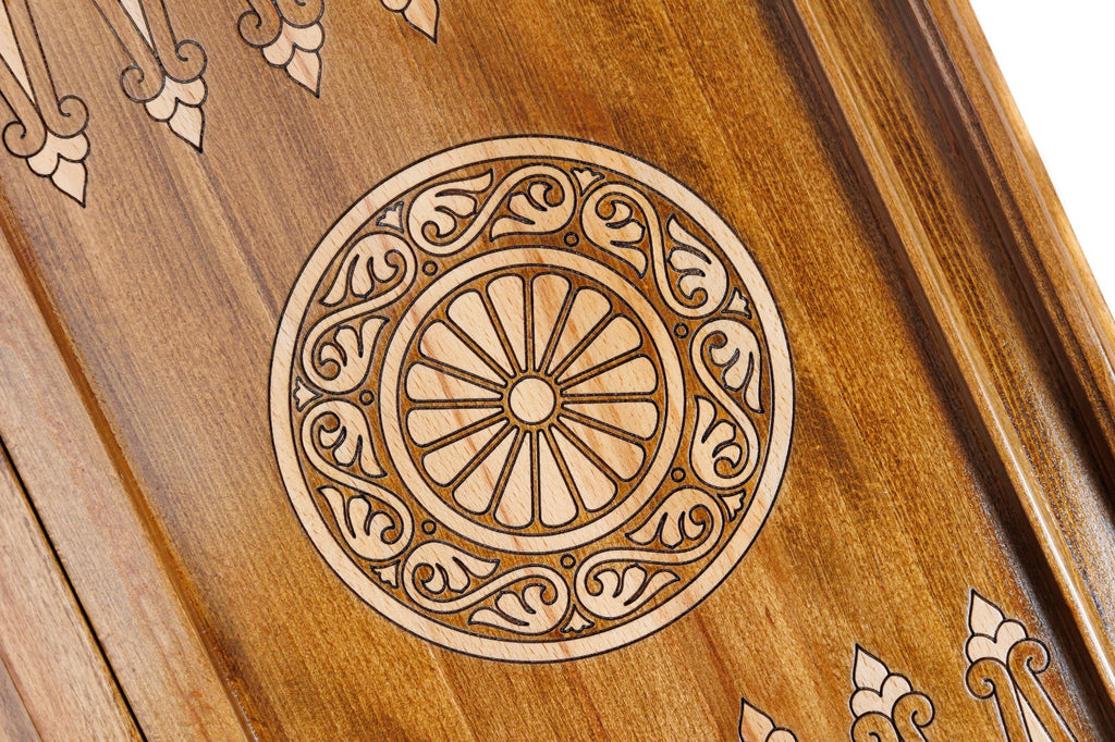 Classic Horse Wooden Backgammon Board - Unumperfectus