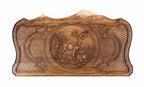 Deer backgammon board - open board ready for play