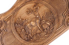 Luxury backgammon board deer artwork with Ararat silhouette detail