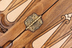 Deer backgammon board - close-up of the playing surface