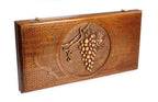 Grape Cluster backgammon board in wood by Hrachya Ohanyan